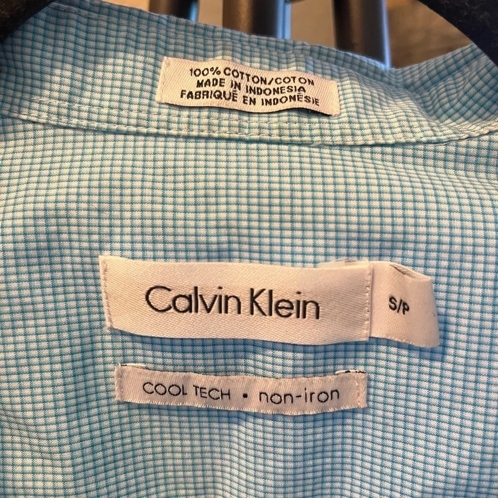 Calvin Klein Light Blue Button-Up Shirt size S